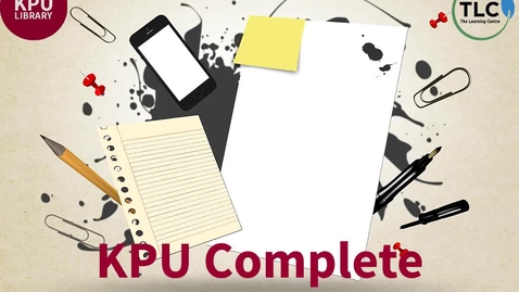 Thumbnail for entry KPU Complete