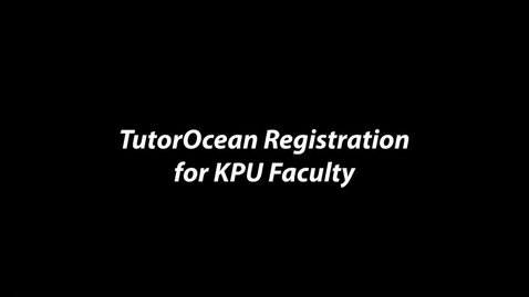 Thumbnail for entry TutorOcean Faculty Registration