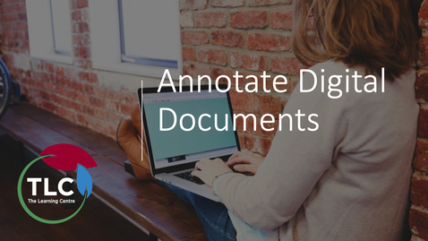 Thumbnail for entry Annotate Digital Documents