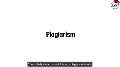 Thumbnail for entry Understanding and Avoiding Plagiarism