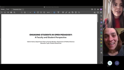 Thumbnail for entry Engaging Students in OER Projects - Valérie Vézina