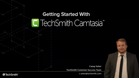 Thumbnail for entry Getting Started with Camtasia #1 - beginner 