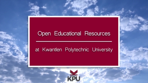 Thumbnail for entry KPU faculty describe their experiences with using open textbooks