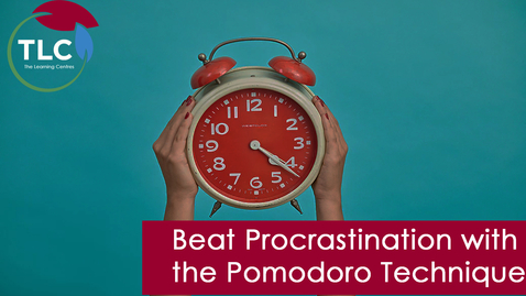 Thumbnail for entry Beat Procrastination with the Pomodoro Technique