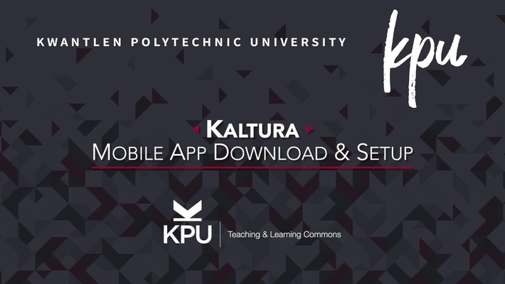 Kaltura Mobile App - Download &amp; Setup