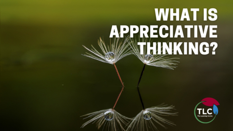 Thumbnail for entry What is Appreciative Thinking?