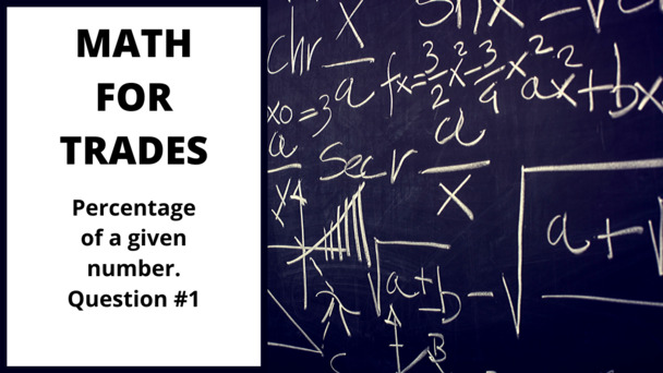 Thumbnail for the embedded element &quot;Percentage of a given number question #1&quot;