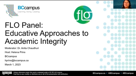 Thumbnail for entry FLO Panel: Educative Approaches to Academic Integrity (March 1, 2023)