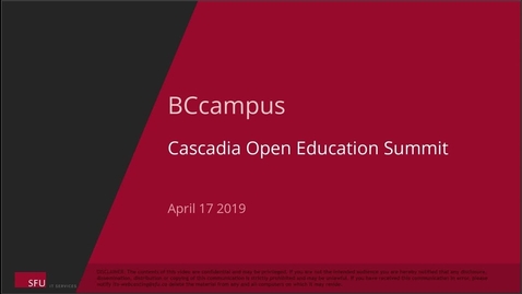 Thumbnail for entry 2019 Cascadia Open Education Summit - Keynote with Karen Cangialosi