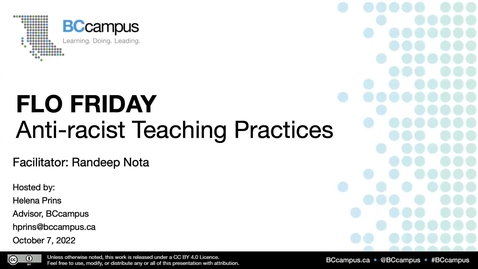 Thumbnail for entry FLO Friday Anti-Racist Teaching Practices (October 7, 2022)