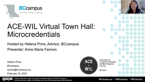 Thumbnail for entry ACE-WIL Virtual Townhall: Micro-Credentials (February 16, 2021)