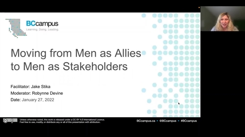 Thumbnail for entry Moving from Men as Allies to Men as Stakeholders (Jan 27, 2022)