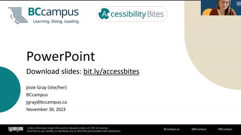 Thumbnail for entry Accessibility Bites 3: PowerPoint Slides