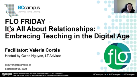 Thumbnail for entry FLO Friday: It’s All About Relationships: Embracing Teaching in the Digital Age (Sep. 8, 2023)