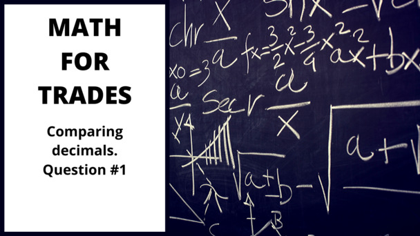 Thumbnail for the embedded element &quot;Comparing decimals question #1&quot;