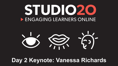 Thumbnail for entry Studio20 Day 2 Keynote: Vanessa Richards (Nov. 18, 2020)