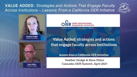 Thumbnail for entry 105 Value Added: Strategies and Actions That Engage Faculty Across Institutions - Lessons From a California OER Initiative
