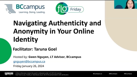 Thumbnail for entry FLO Friday: Navigating Authenticity and Anonymity in Your Online Identity (Jan. 26, 2024)