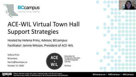 Thumbnail for entry ACE-WIL Virtual Townhall  –  Support Strategies (Oct 27, 2020)