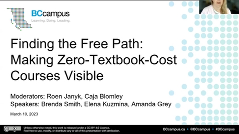 Thumbnail for entry Finding the Free Path: Making Zero-Textbook-Cost Courses Visible