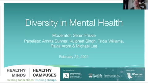 Thumbnail for entry HM|HC Day 3: Diversity in Mental Health (February 24, 2021)