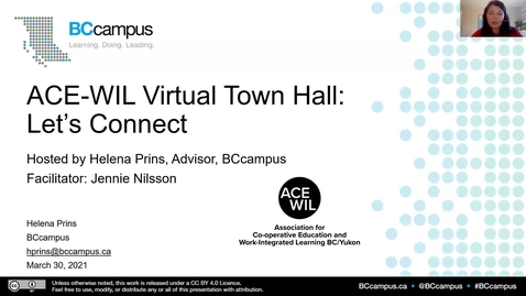 Thumbnail for entry ACE-WIL Virtual Town Hall: Let's Connect (March 30, 2021)
