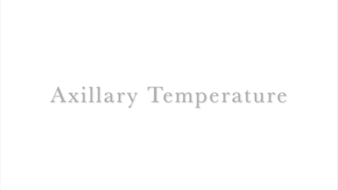 Thumbnail for entry Axillary Temperature