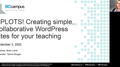 Thumbnail for entry SPLOTS! Creating simple, collaborative WordPress sites for your teaching