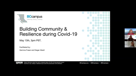 Thumbnail for entry Building Community &amp; Resilience during COVID-19 (May 13, 2020)
