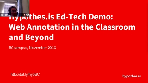 Thumbnail for entry Hypothes.is EdTech Demo